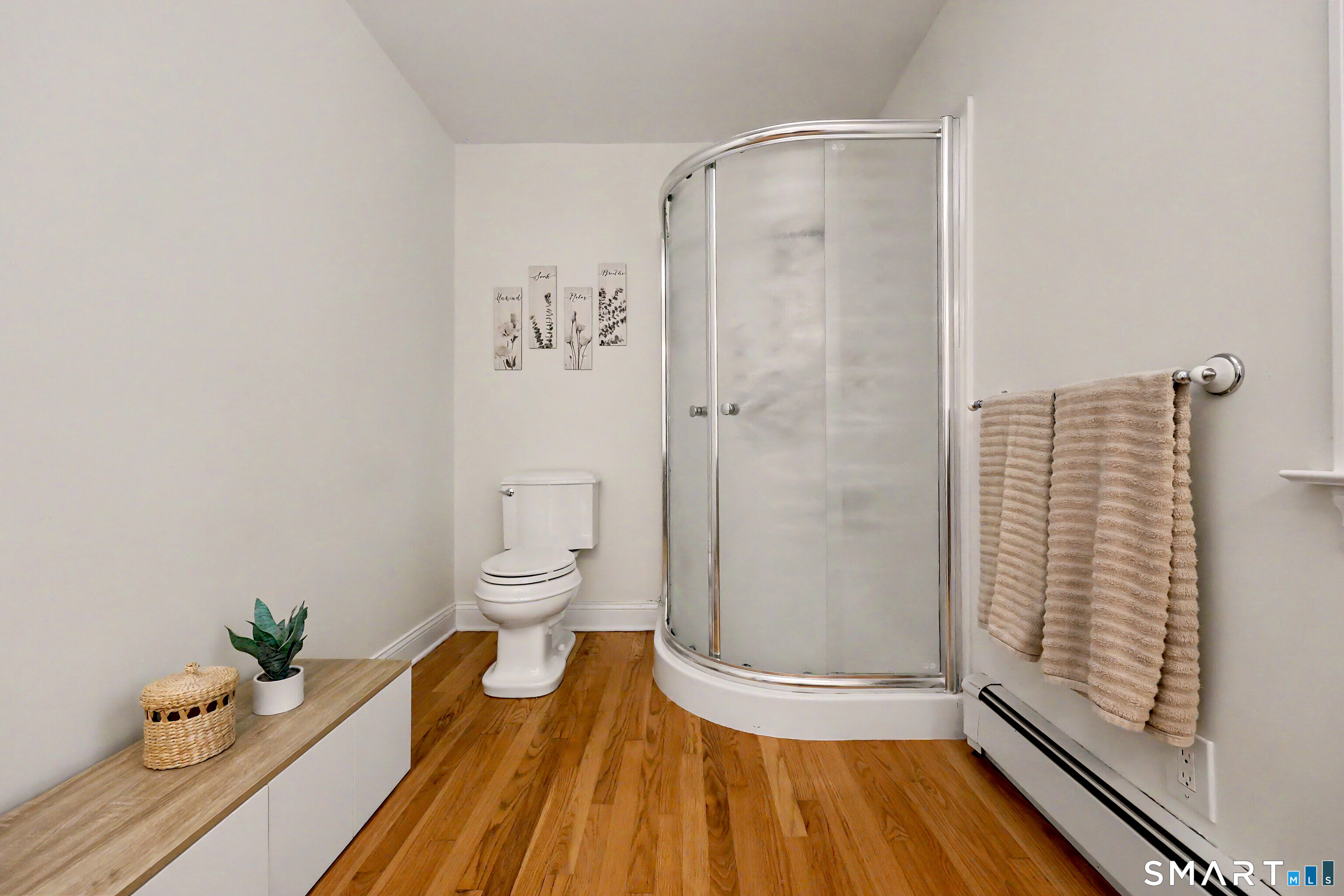 16 Ridgeland Circle Wallingford, CT 06492 - Photo 22 of 30 a bathroom with a granite countertop shower and a toilet