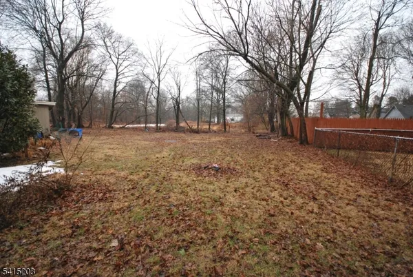 a view of a yard with trees