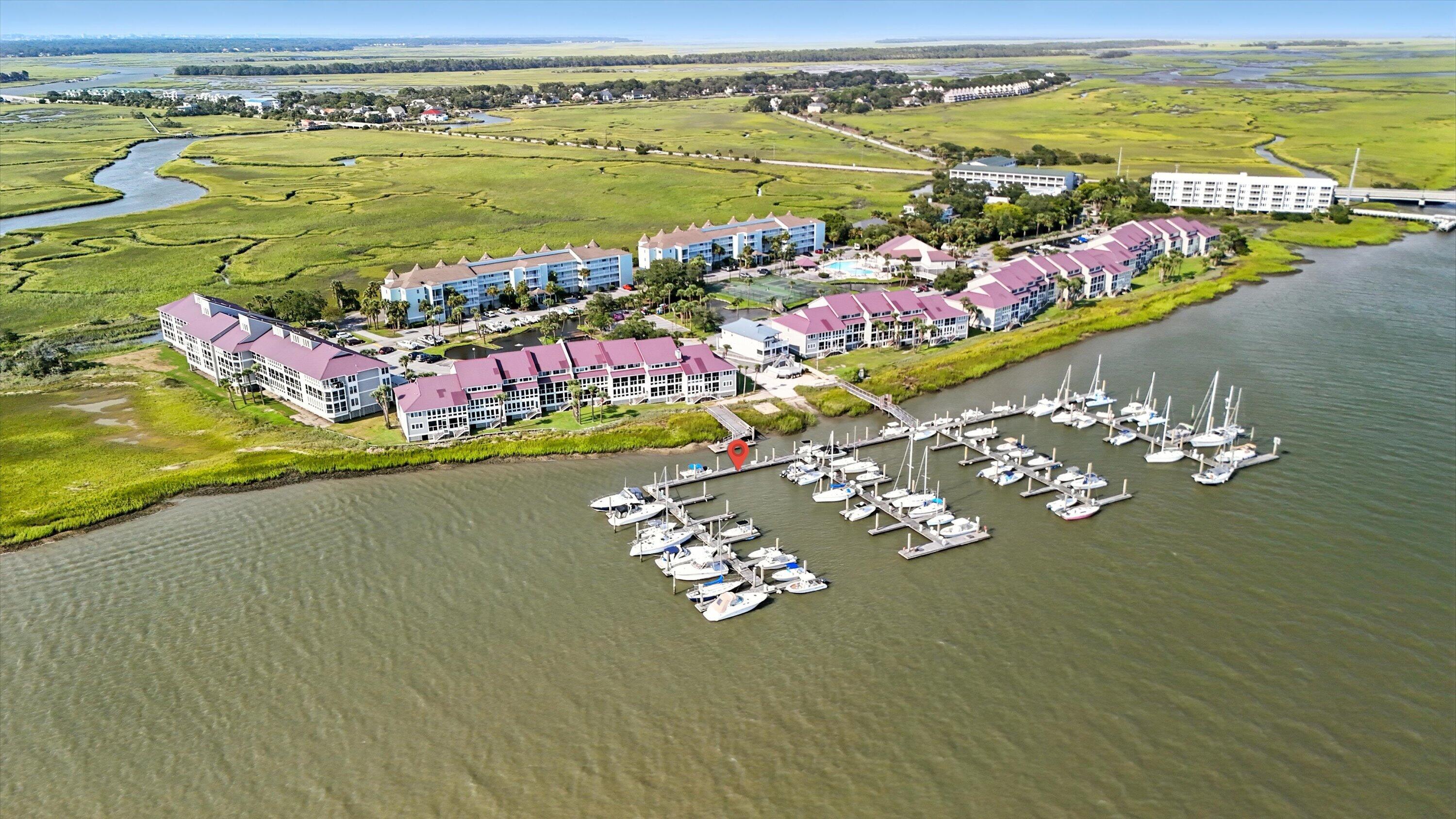 2 McDonough Road, Unit F5 Folly Beach, SC 29412 - Photo 10 of 15 Aerial View
