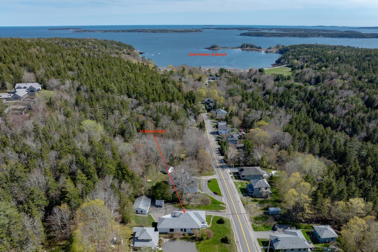 41 Main Street Mount Desert, ME 04675 - Photo 49 of 52 50-83-Aerial-Seal Hbr & Beach -