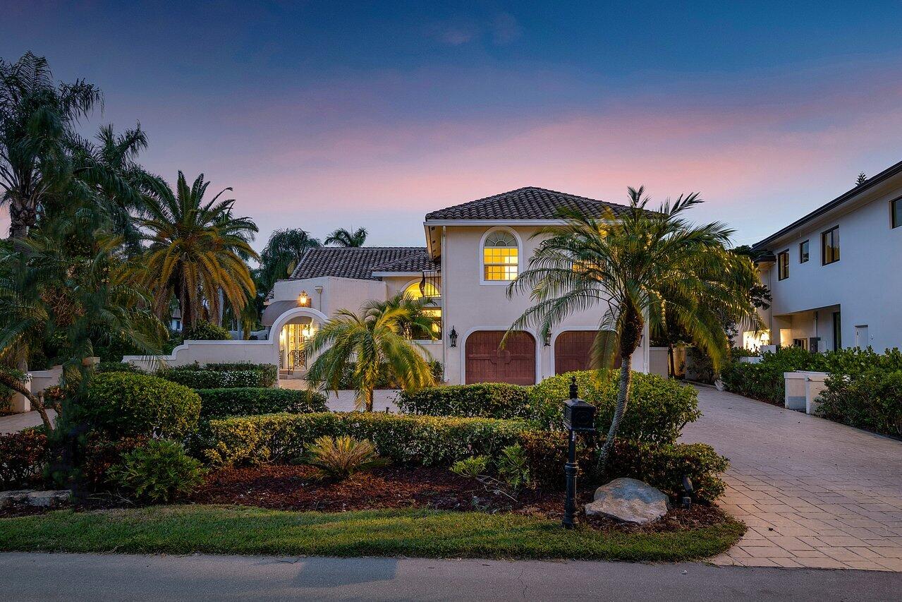 217 Thatch Palm Drive Boca Raton, FL 33432 - Photo 4 of 51 Twilight Front
