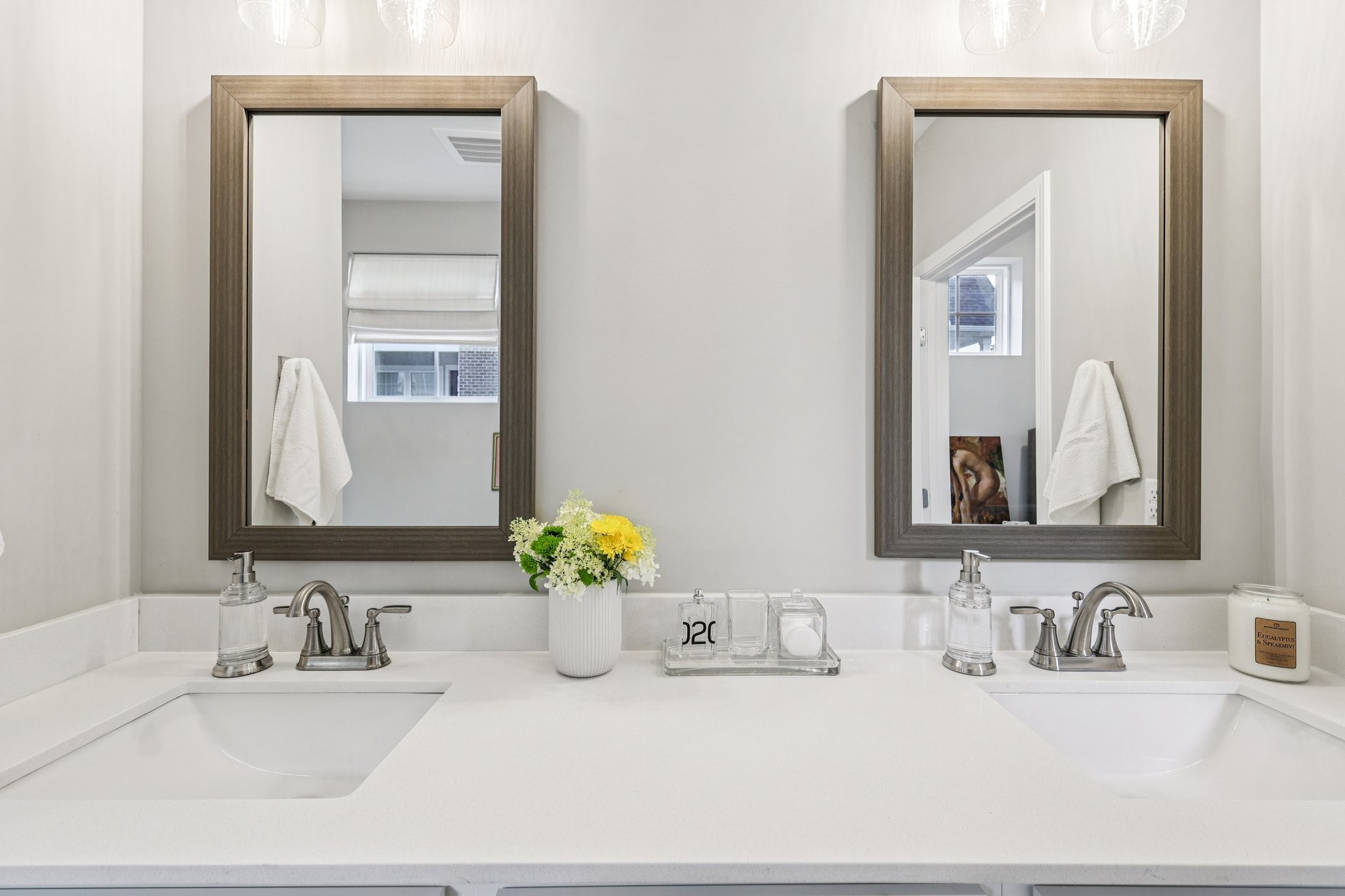 1801 Shadow Green Drive, Unit 306 Franklin, TN 37064 - Photo 18 of 39 a bathroom with a sink vanity and a mirror