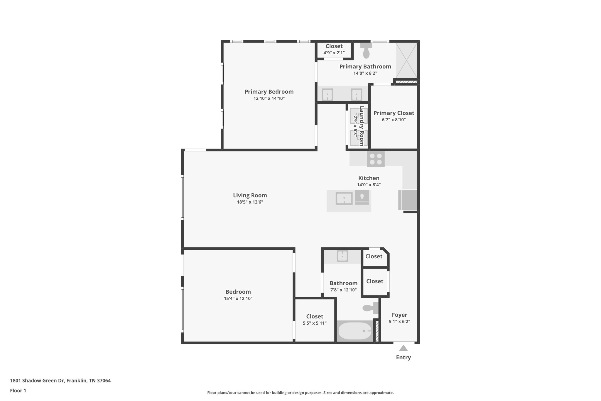 1801 Shadow Green Drive, Unit 306 Franklin, TN 37064 - Photo 37 of 39 a picture of a floor plan