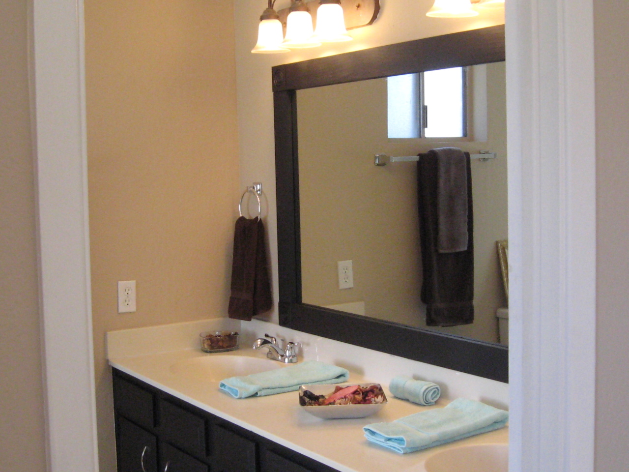 Remodeled master bathroom/double sinks