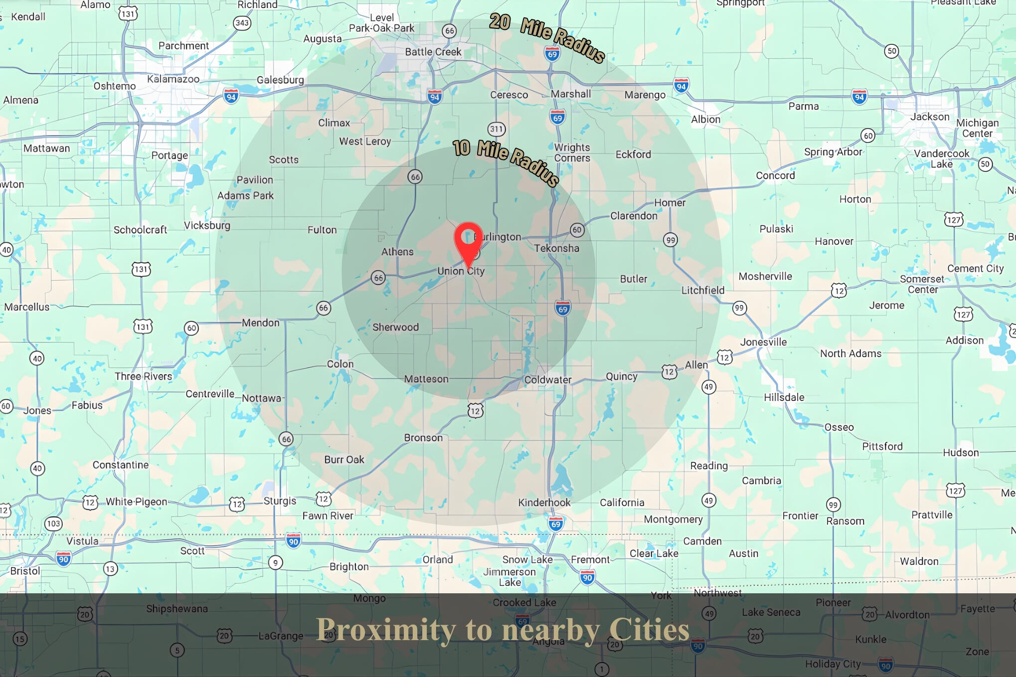 569 West Union City Road Union City, MI 49094 - Photo 3 of 17 569 W Union City_ Proximity 20