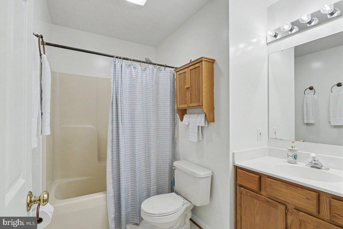543 Whiskey Still Road Linden, VA 22642 - Photo 20 of 23 a bathroom with a sink a toilet and shower