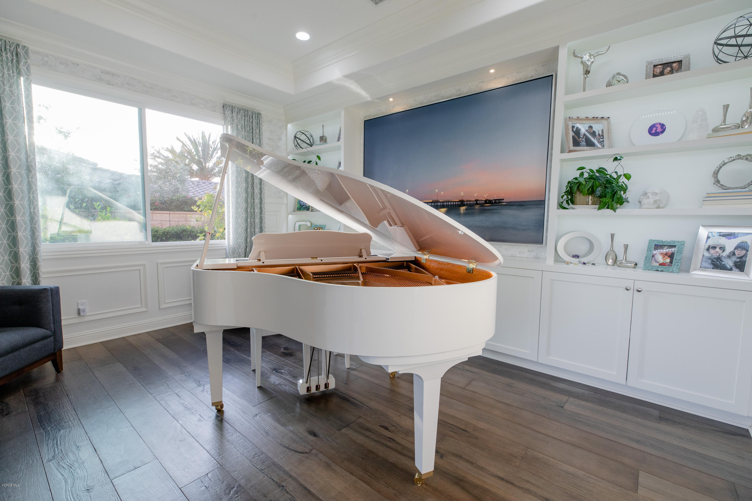 7334 Augusta Drive Moorpark, CA 93021 - Photo 4 of 13 a view of entryway dining room and hall with wooden floor
