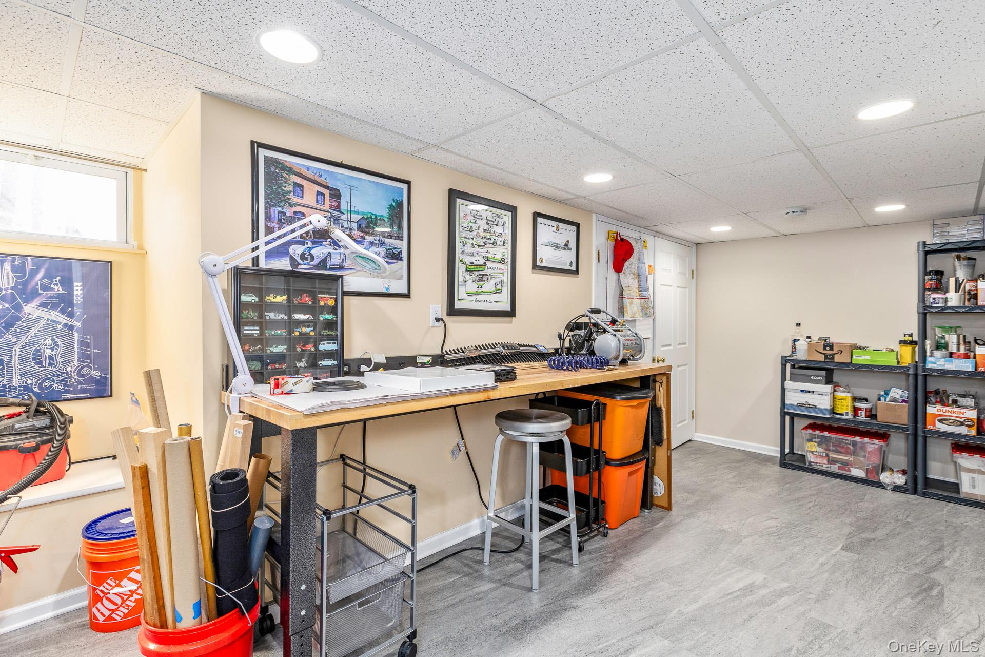 277 River Road St. James, NY 11780 - Photo 38 of 50 Finished Basement Workshop with Brand New LVT Flooring