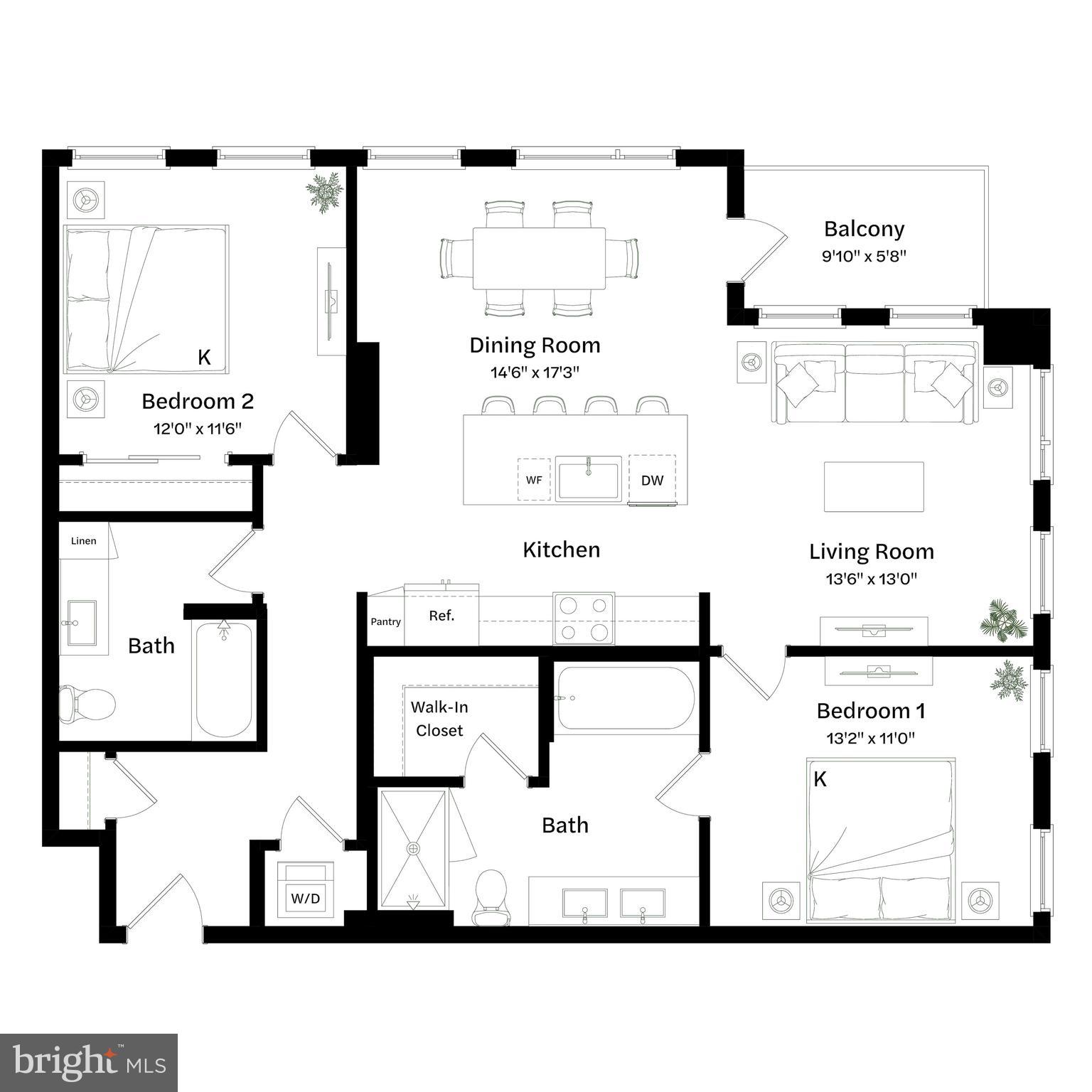 2650 Woodley Road Northwest, Unit 507/VARIES Washington, DC 20008 - Photo 36 of 36 a black and white photo of a painting