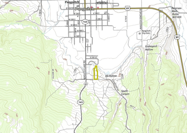 230 East D D Holw Road Panguitch, UT 84759 - Photo 36 of 37 Map / location of property area