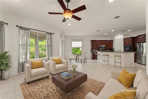 a view of a garden with a street