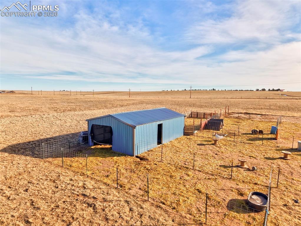 9800 Boone Road Yoder, CO 80864 - Photo 9 of 31 Openings of pole barn facing west and south