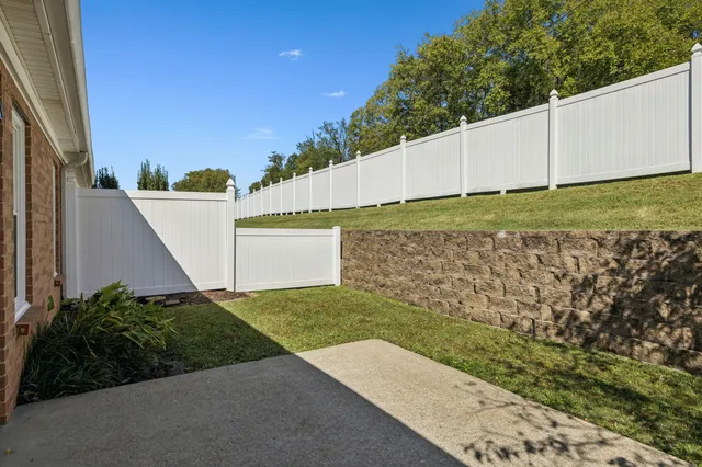 a view of a back yard of the house