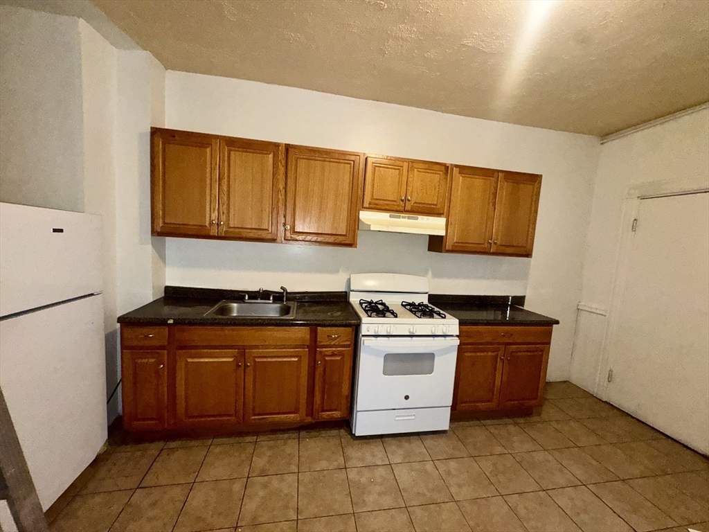 20 South Huntington Avenue, Unit 1 Boston, MA 02130 - Photo 3 of 9 a kitchen with stainless steel appliances granite countertop a stove a sink and a refrigerator