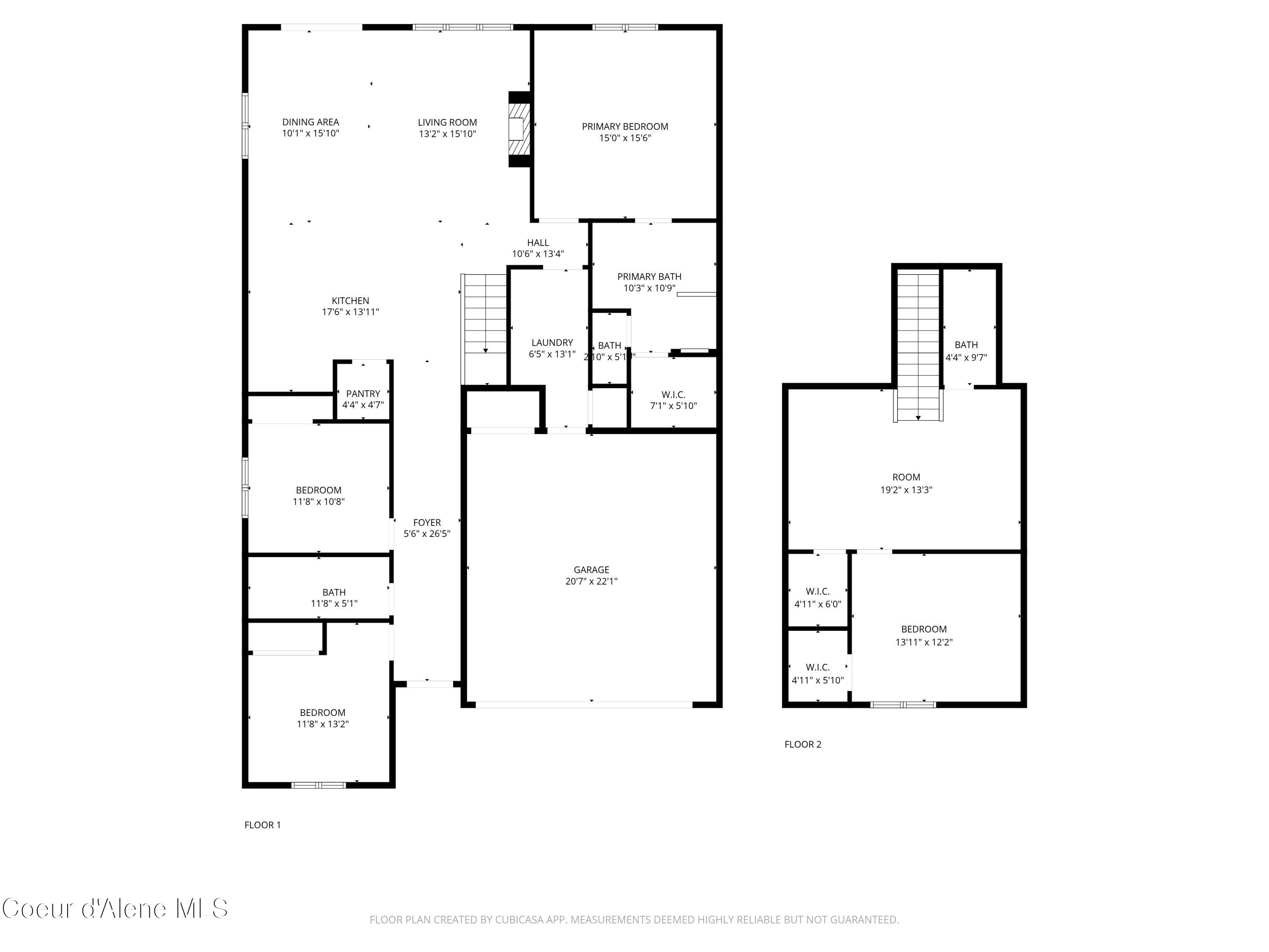 6696 West Portrush Drive Rathdrum, ID 83858 - Photo 31 of 31 2D Floor Plan for 6696 West Portrush Dri