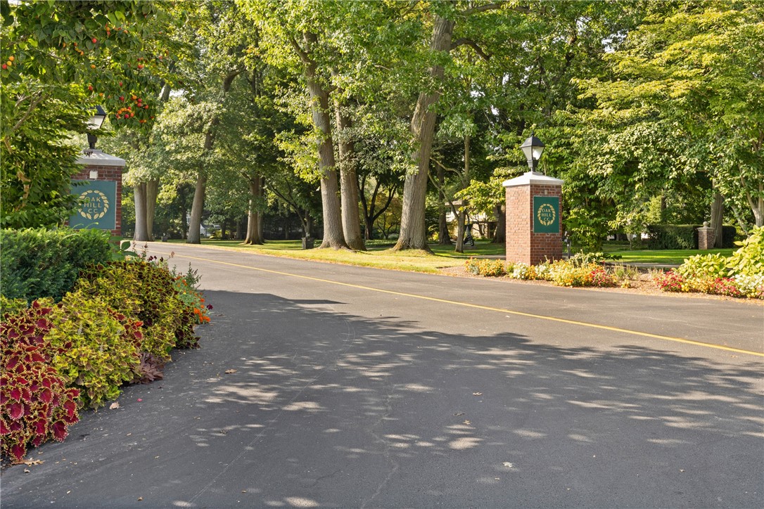 228 Overbrook Road Pittsford, NY 14618 - Photo 5 of 49 Walk on sidewalks to the entrance to famed Oak Hil