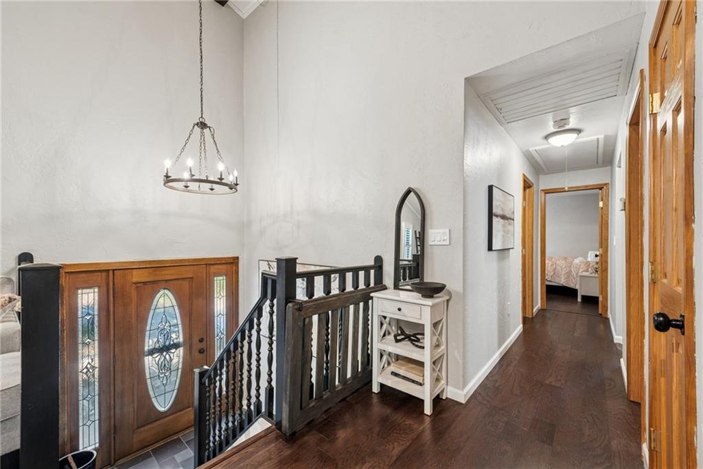 1508 Cemetery Street Monessen, PA 15062 - Photo 22 of 41 a view of a hallway with entryway wooden floor windows and a livingroom