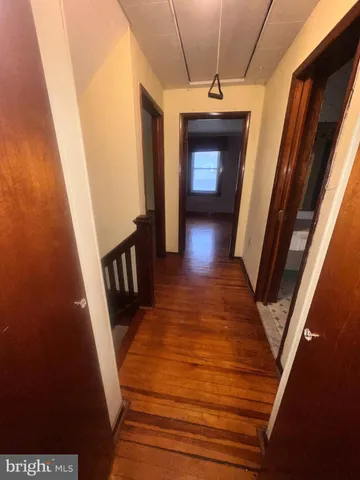 a view of a hallway with entryway