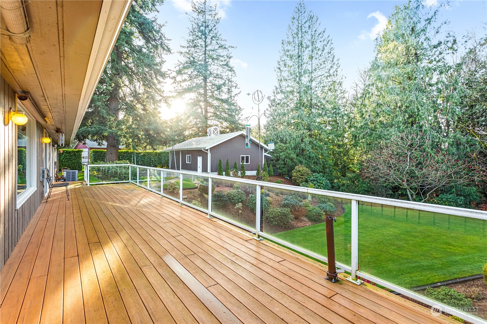 8669 Berthusen Road Lynden, WA 98264 - Photo 28 of 39 a view of outdoor space with deck and yard