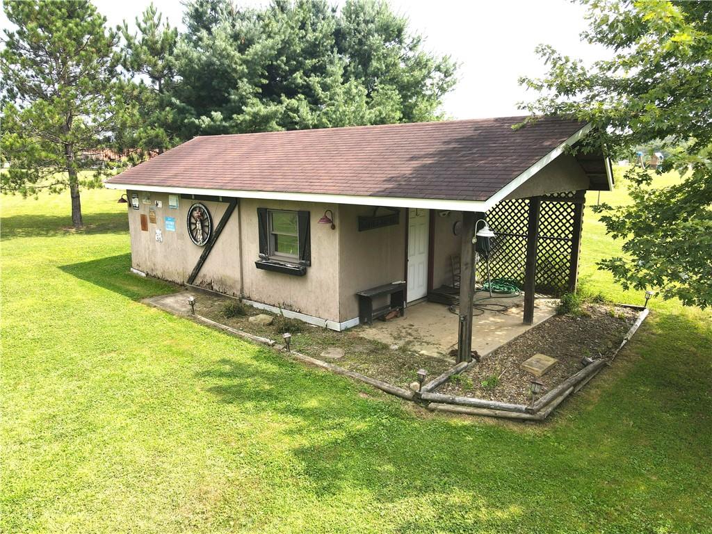 2509 Old Enon Unity Road Enon Valley, PA 16120 - Photo 17 of 19 a aerial view of a house with backyard