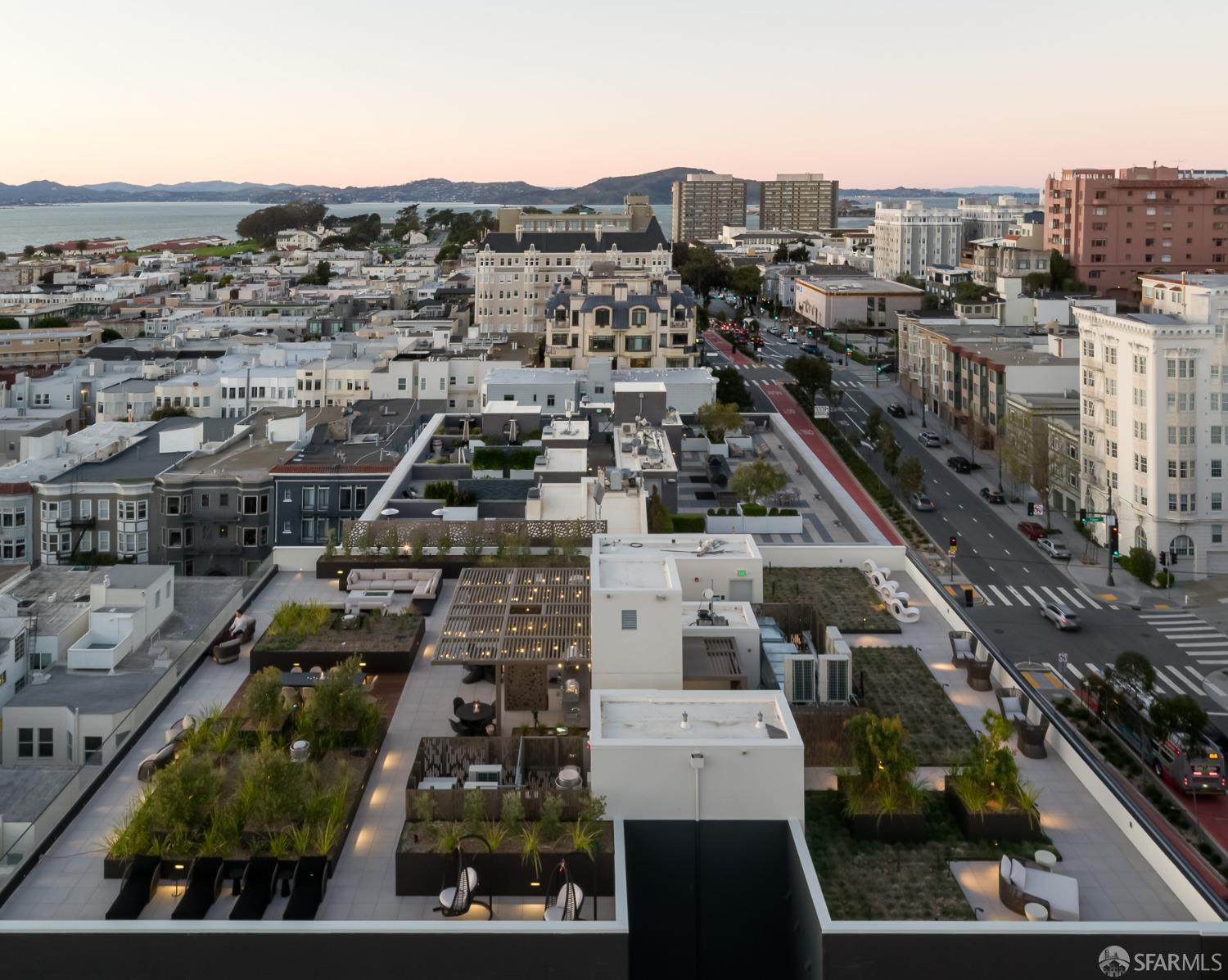 2525 Van Ness Avenue, Unit 601 San Francisco, CA 94109 - Photo 27 of 48 an aerial view of residential houses with city view