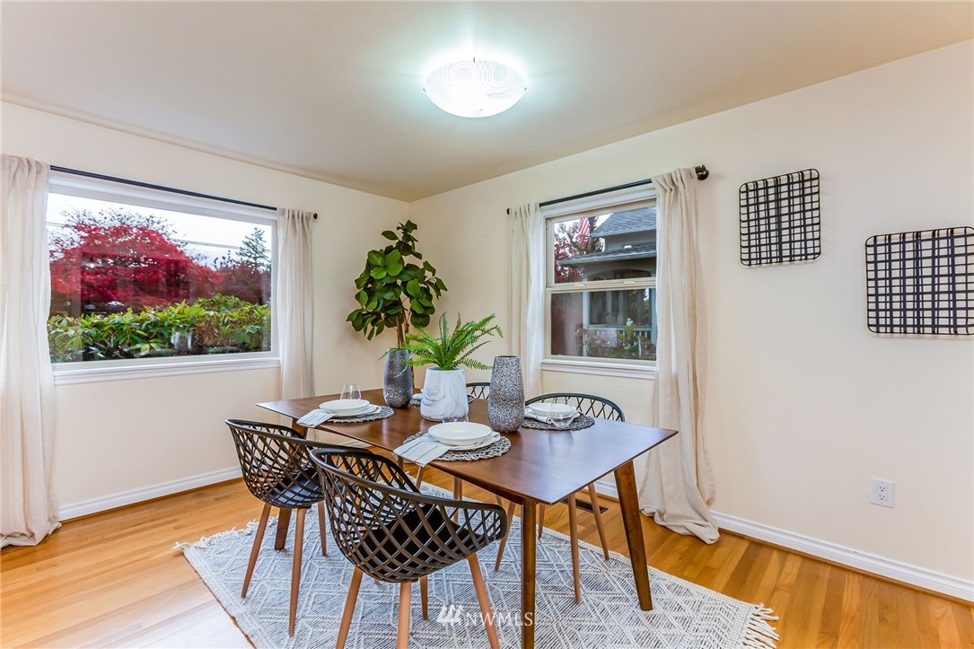6009 Cady Road Everett, WA 98203 - Photo 15 of 40 a view of a dining room with furniture window and outside view