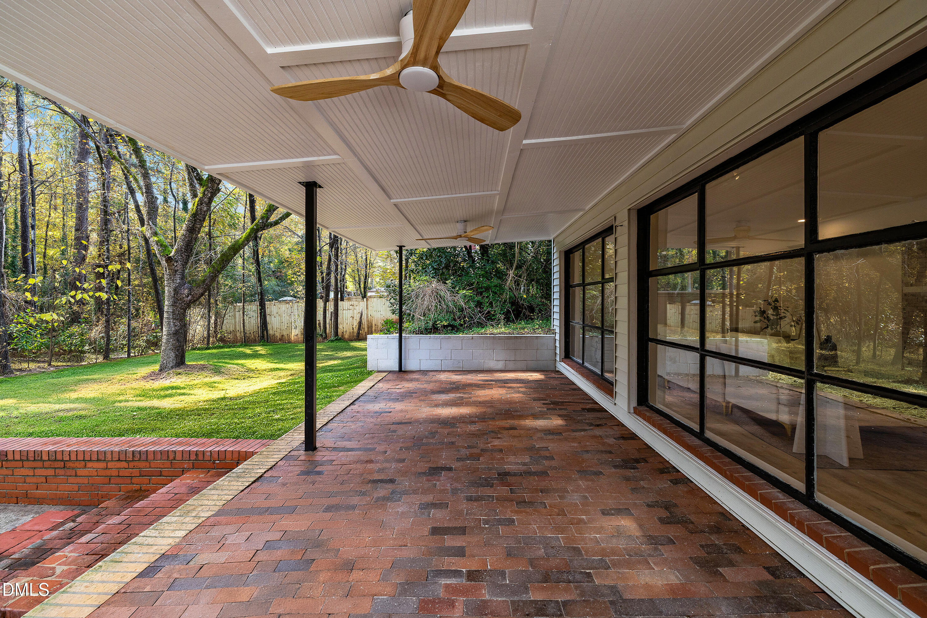1615 Carbonton Road Sanford, NC 27330 - Photo 23 of 49 a view of a porch with wooden floor and fence