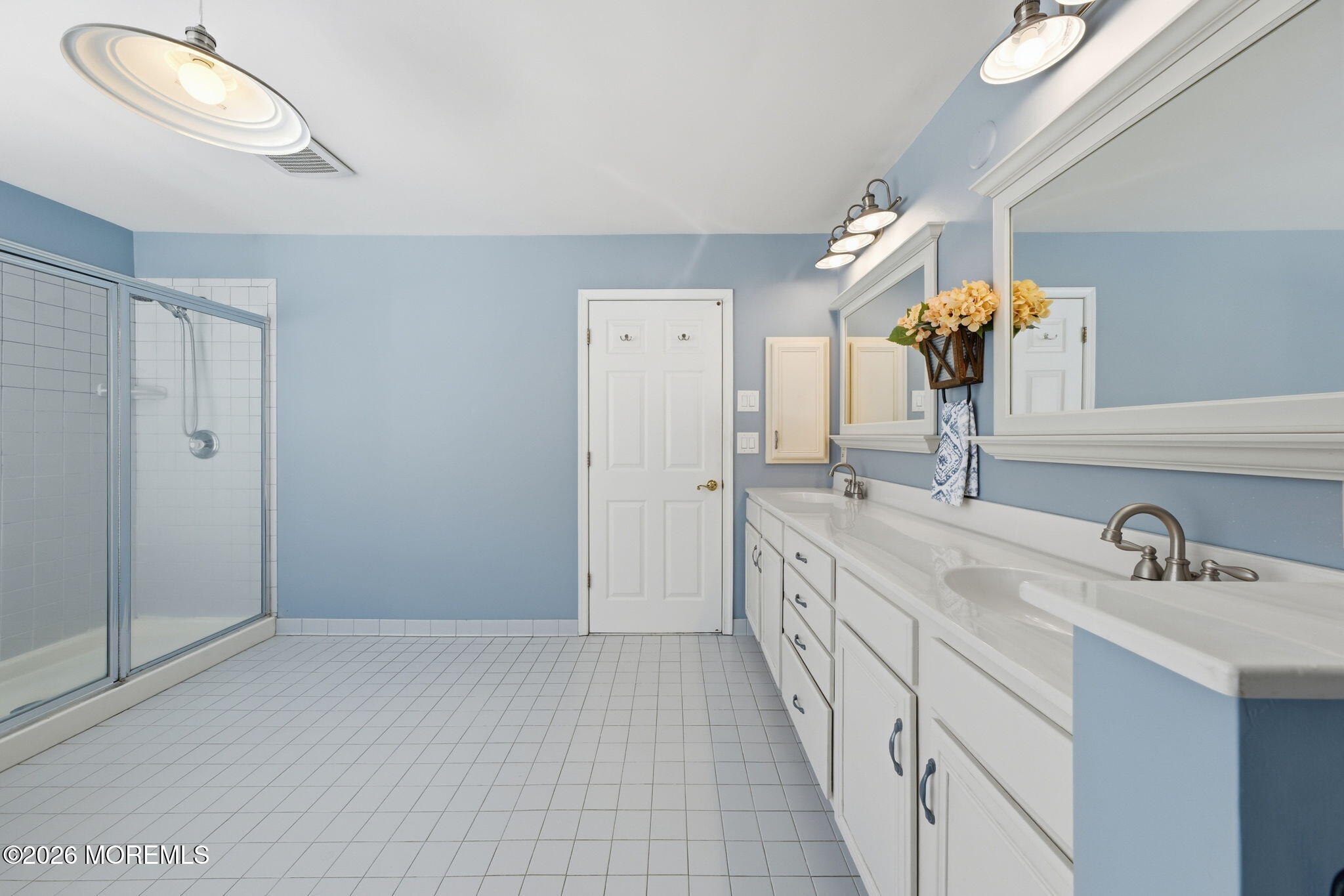 17 Amanda Lane Howell, NJ 07731 - Photo 25 of 35 a spacious bathroom with a double vanity sink mirror and shower