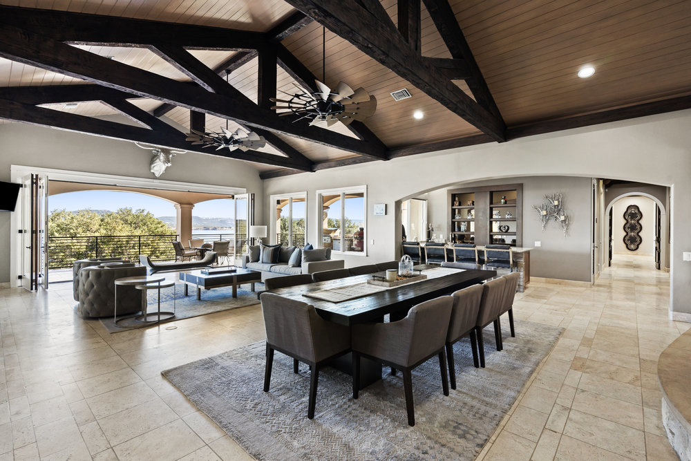 15210 Rainbow 1 Street Austin, TX 78734 - Photo 15 of 40 a dining hall with furniture and a large window
