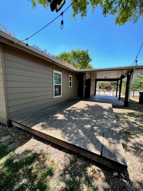 7909 Lazy Lane, Unit A Austin, TX 78757 - Photo 20 of 21 Wood deck off Kitchen