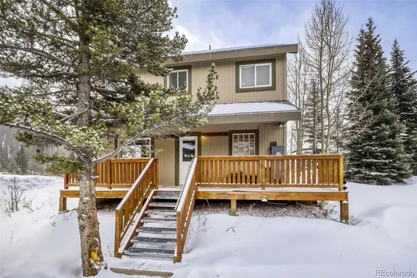 a view of outdoor space and deck