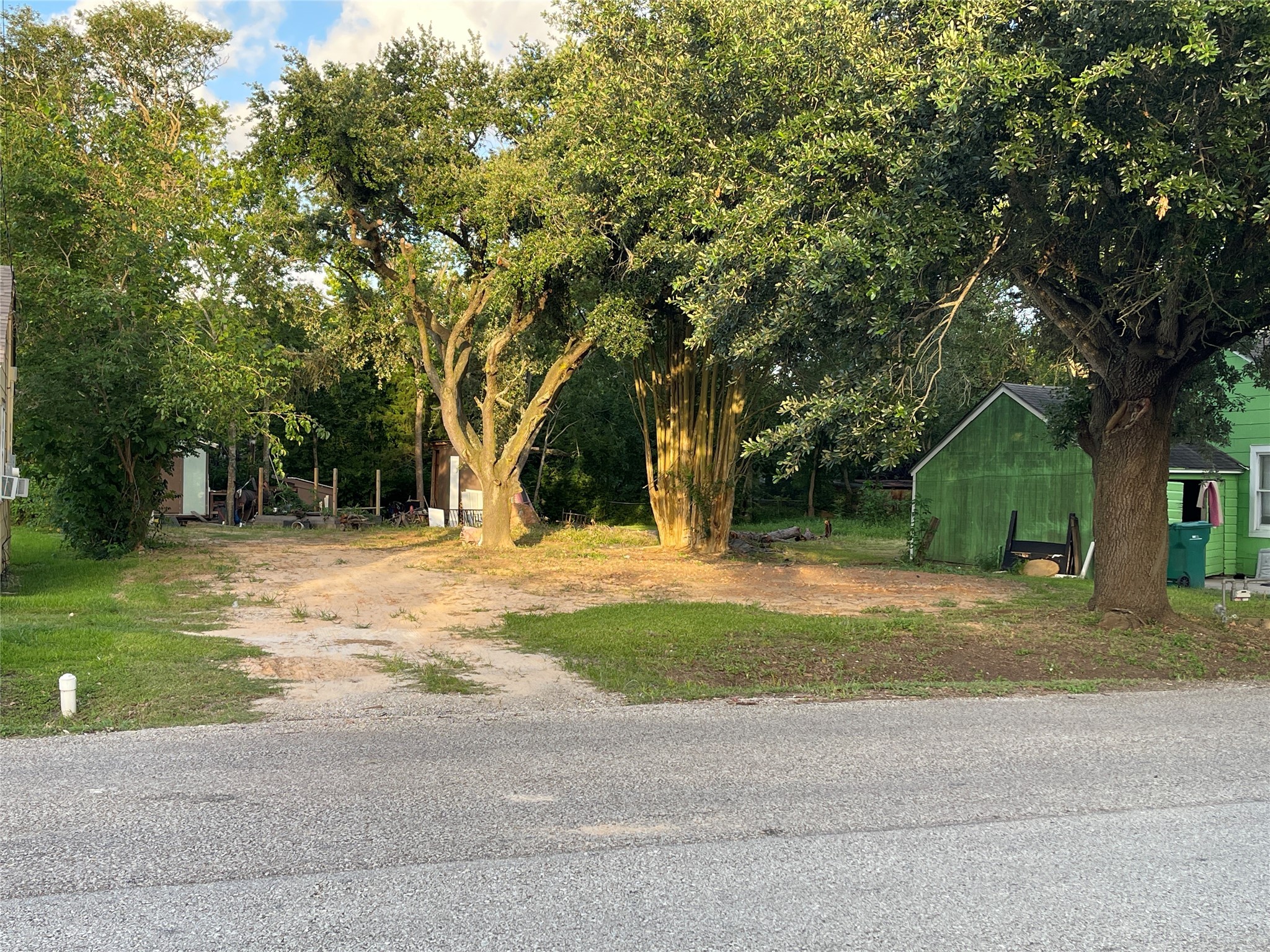 a house with trees in front of it