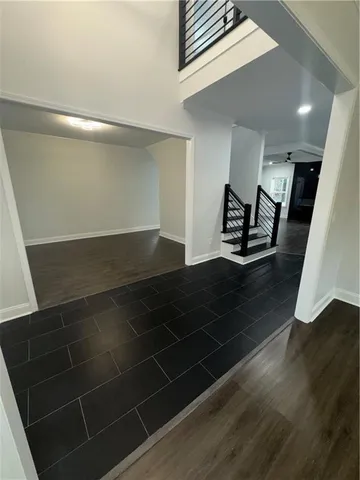 a view of an empty room