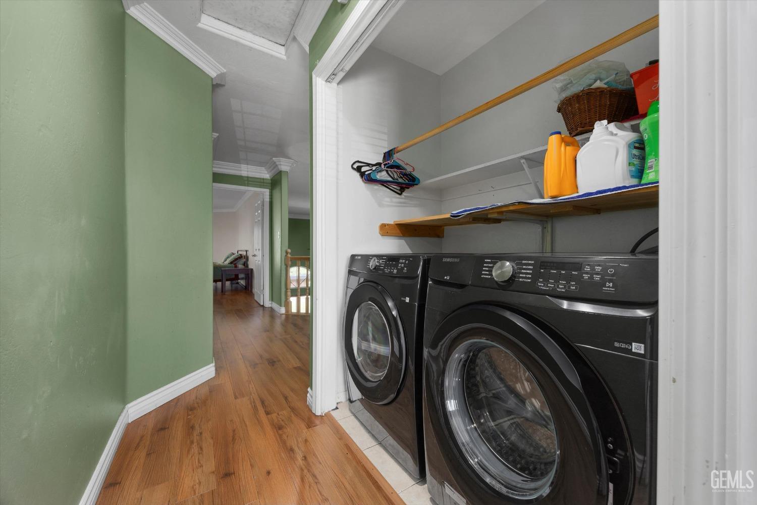 Undisclosed Address Bakersfield, CA 93313 - Photo 43 of 48 a utility room with dryer and washer