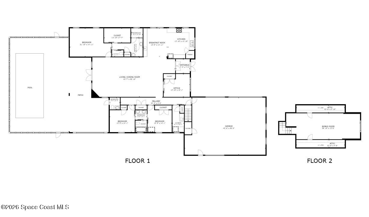 300 Pinto Lane Palm Bay, FL 32909 - Photo 70 of 70 300 Pinto Ln Floor Plan