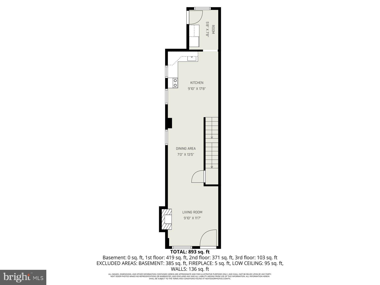 1231 Oley Street Reading, PA 19604 - Photo 33 of 36 Main Floor with SQFT
