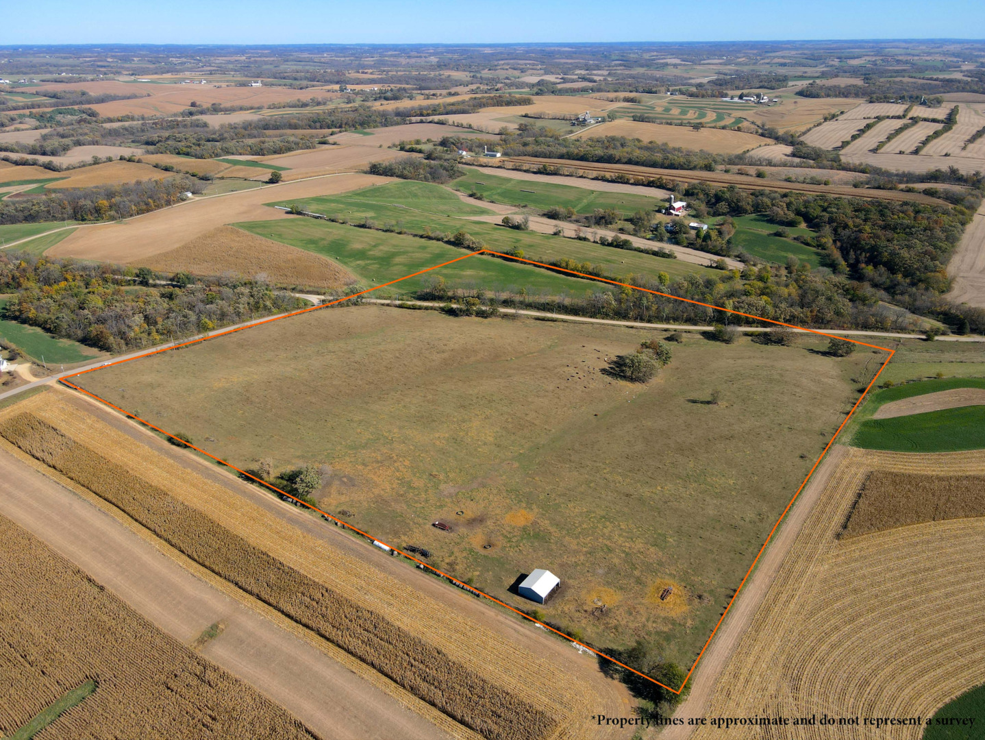 0 Holstein Prairie Road Monticello, WI 53570 - Photo 2 of 23 an aerial view of residential houses with outdoor space