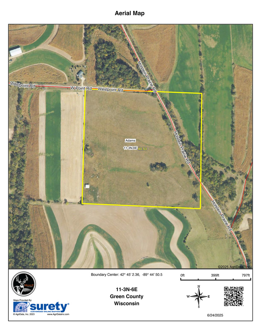 0 Holstein Prairie Road Monticello, WI 53570 - Photo 23 of 23 a view of a floor plan