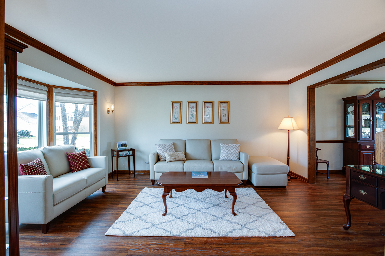 27W337 Churchill Road Winfield, IL 60190 - Photo 7 of 25 a living room with furniture and a wooden floor