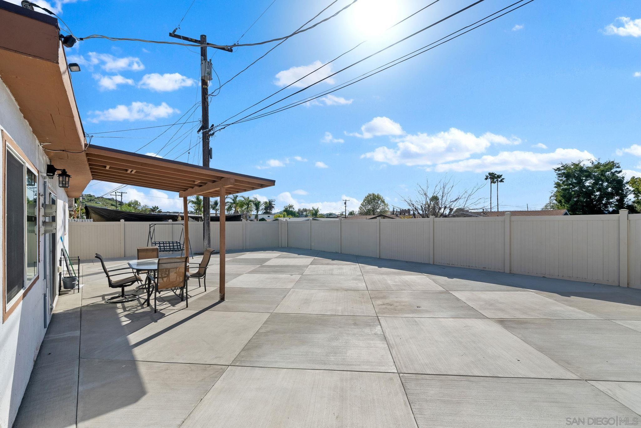 1407 5 D Drive El Cajon, CA 92021 - Photo 21 of 37 a view of backyard with sitting area