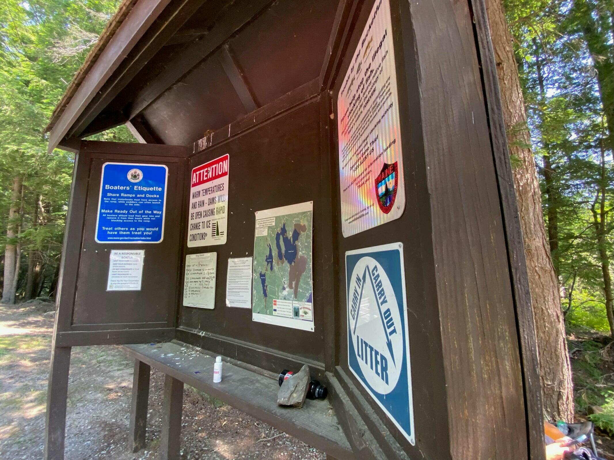 0 West Road Belgrade, ME 04917 - Photo 31 of 63 LONG POND BOAT RAMP KIOSK