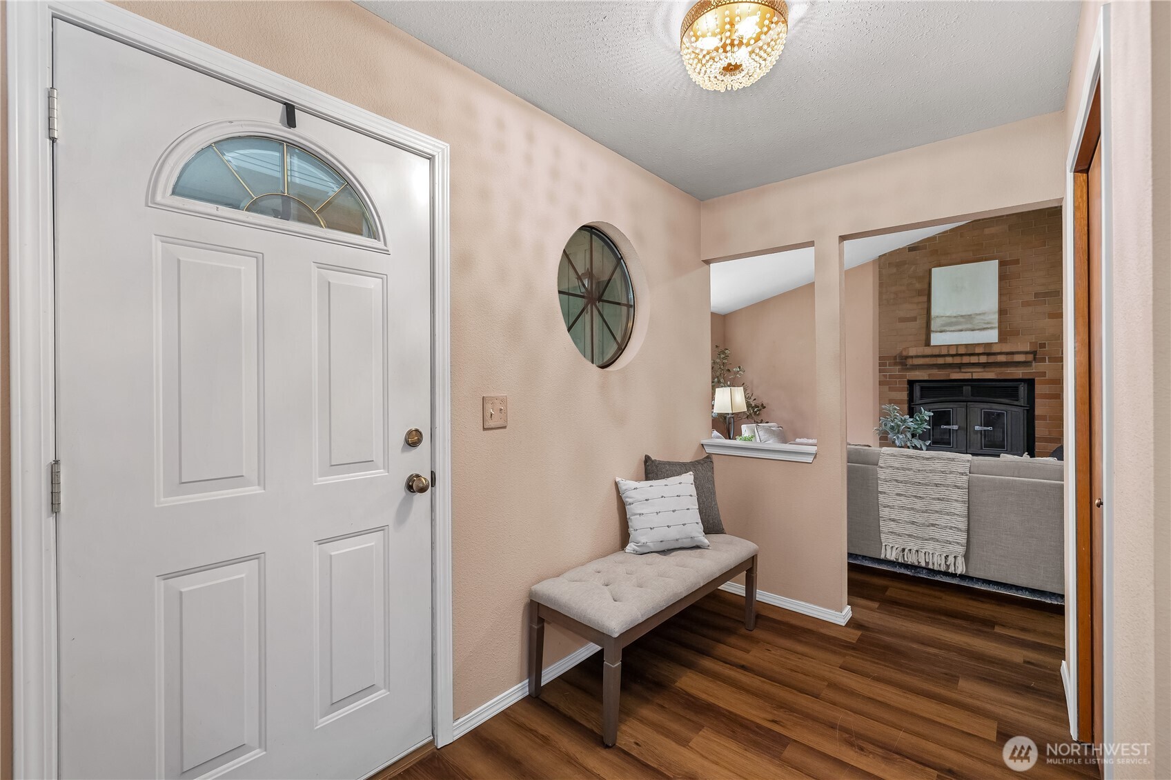 233 Clay Court Southeast Olympia, WA 98513 - Photo 3 of 33 a view of a livingroom with furniture and wooden floor