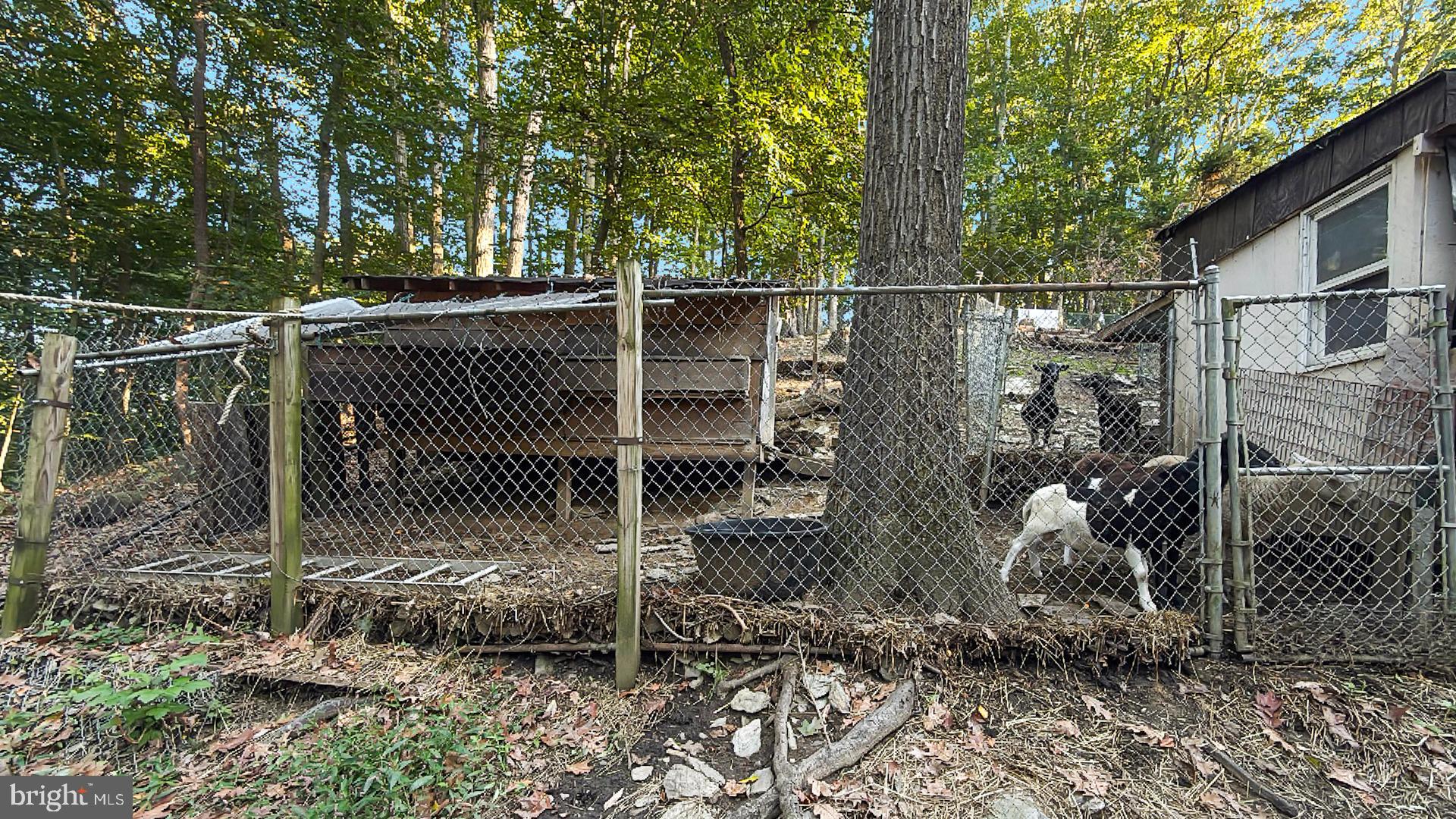 117 Grove Road Delta, PA 17314 - Photo 14 of 23 Rustic animal enclosure in a wooded setting.