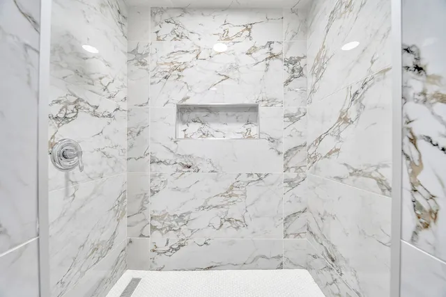 a close up of a white wall