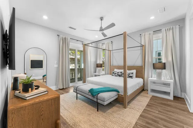 a view of a porch with wooden floor and outdoor space