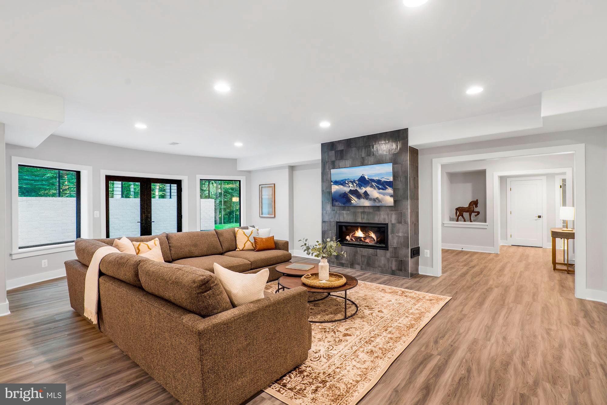 925 Saigon Road McLean, VA 22102 - Photo 35 of 50 Recreation Room with Linear Fireplace