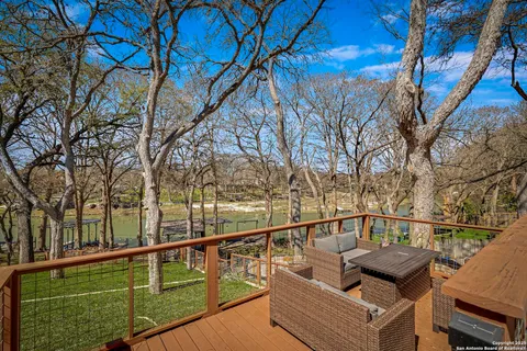 a view of a lake with houses