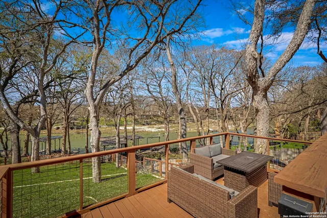 a view of a lake with houses
