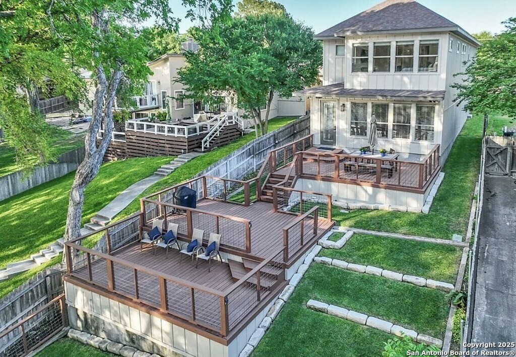 630 3 Oaks Road Seguin, TX 78155 - Photo 30 of 36 an aerial view of a house with a yard