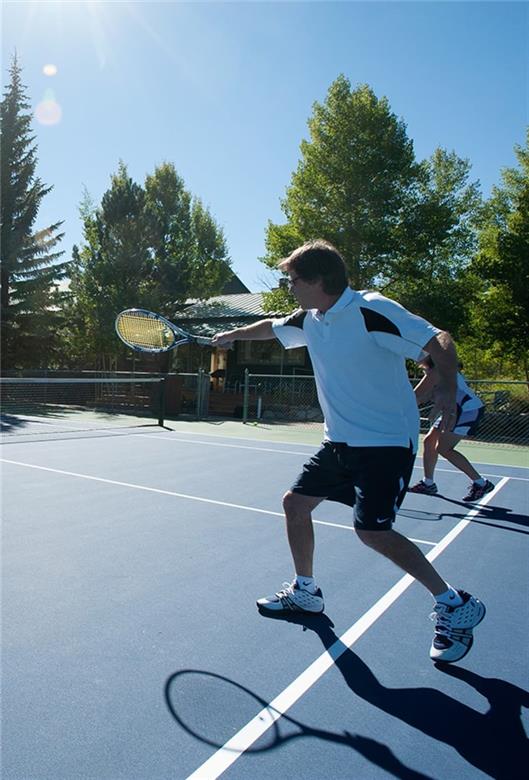 37 Wintergreen Circle Keystone, CO 80435 - Photo 34 of 35 a roof deck with table and chairs and potted plants